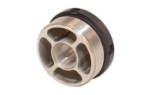 Energetic Armament Direct Thread Adapter, 11/16-24 Direct Threads, 1.375x24 Suppressor Threads, Titanium, Cerakote Finish, Black EA25