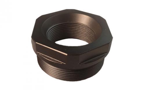 Energetic Armament TB Mount, Compatible with Threaded Muzzle Devices, 1.375x24 Thread Pattern, Machined from Titanium, DLC Finish, Black EA37