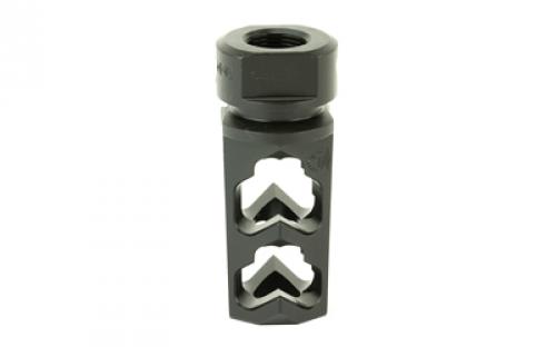 Fortis Manufacturing, Inc. Muzzle Brake, 9MM, 1/2X28, Black Finish 9MM-MB-BLK-28