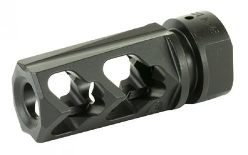 Fortis Manufacturing, Inc. Muzzle Brake, 9MM, 1/2X28, Black Finish 9MM-MB-BLK-28
