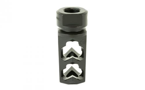 Fortis Manufacturing, Inc. Muzzle Brake, 9MM, 1/2X36, Black Finish 9MM-MB-BLK-36