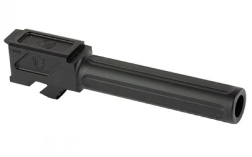Fortis Manufacturing, Inc. Match Grade Barrel, For Glock, 9MM, 4", Fits Glock 19 Gen 1-5 and 19X, Black Nitride Finish FM-G19-BLK