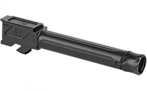 Fortis Manufacturing, Inc. Match Grade Barrel, For Glock, 9MM, 4.5", Threaded, Fits Glock 19 Gen 1-5 and 19X, Black Nitride Finish FM-G19-TB-BLK
