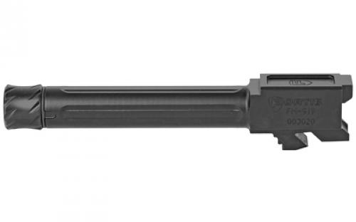 Fortis Manufacturing, Inc. Match Grade Barrel, For Glock, 9MM, 4.5", Threaded, Fits Glock 19 Gen 1-5 and 19X, Black Nitride Finish FM-G19-TB-BLK