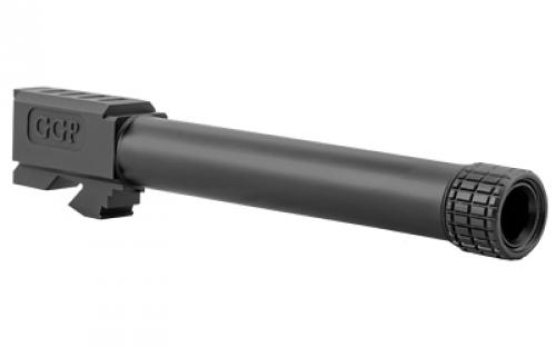 Grey Ghost Precision Match Grade Barrel, 9MM, Black Nitride Finish, Threaded, Fits Glock 17 Gen3 and Gen4 Barrel-G17-T-BN