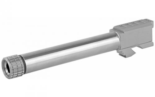 Grey Ghost Precision GGP-17, Match Grade Barrel, Threaded, Fits Glock 17 Gen3-4, 9MM, 416R Stainless Steel, Non-Coated BARREL-G17-T-NC
