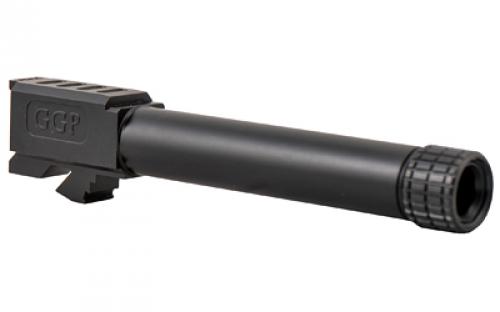 Grey Ghost Precision Match Grade Barrel, 9MM, Black Nitride Finish, Threaded, Fits Glock 19 Gen3 and Gen4 Barrel-G19-T-BN