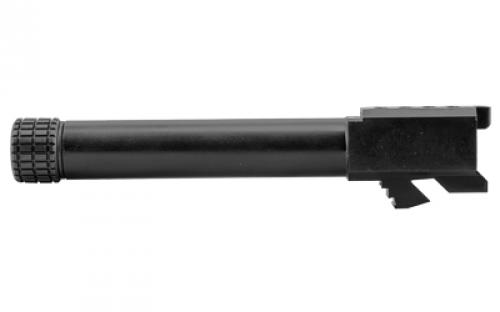 Grey Ghost Precision Match Grade Barrel, 9MM, Black Nitride Finish, Threaded, Fits Glock 19 Gen3 and Gen4 Barrel-G19-T-BN