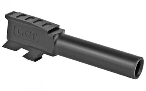 Grey Ghost Precision Match Grade Barrel, 9MM, Black Nitride Finish, Fits Glock 43 Barrel-G43-NT-BN