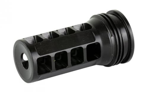 HUXWRX Safety Company Muzzle Brake-QD, 7.62MM, 5/8X24, Black, Fits HuxWrx/OSS Suppressors 1574