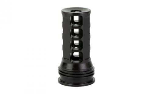 HUXWRX Safety Company Muzzle Brake-QD, 7.62MM, Black, 1/2X28, Fits HuxWrx/OSS Suppressors 1628