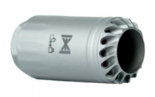 HUXWRX Safety Company Blastphemy, Blast Diverter, Glacier Gray, Fits HuxWrx Muzzle Device 2655