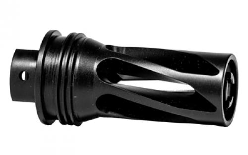 HUXWRX Safety Company Flash Hider-QD 556, 1/2X28 Long (2.7), .223 Remington/5.56NATO, Flash Hider, Quick Detach Suppressor Mount, Compatible with HX-QD 556K, 556, 762, 762 Ti, Magnum Ti Suppressors, Black 2885