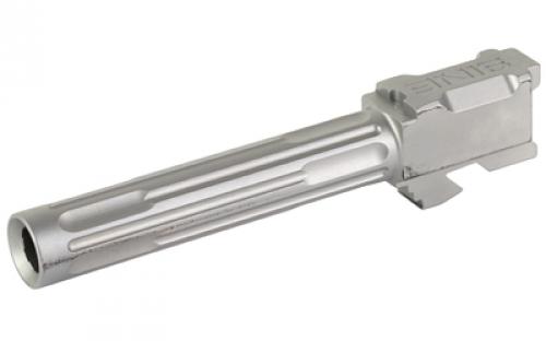 LanTac USA LLC 9INE, Barrel, 9MM, Stainless, 1:10, Fluted, Fits Glock 17 01-GB-G17-NTH-SS