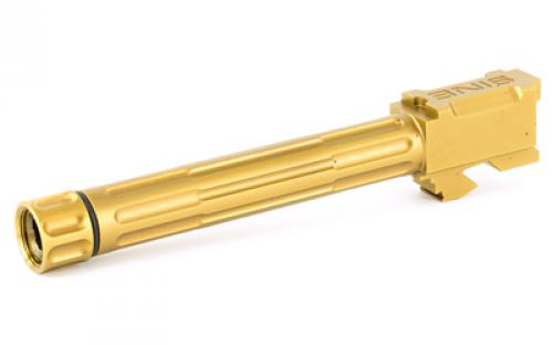 LanTac USA LLC 9INE, Barrel, 9MM, Bronze, Threaded Barrel, 1:10, Fluted, Fits Glock 17 01-GB-G17-TH-BRNZ