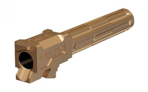 LanTac USA LLC 9INE, Barrel, 9MM, Bronze, 1:10, Fluted, Fits Glock 19 01-GB-G19-NTH-BRNZ