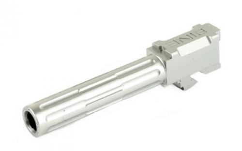 LanTac USA LLC 9INE, Barrel, 9MM, Stainless, 1:10, Fluted, Fits Glock 19 01-GB-G19-NTH-SS