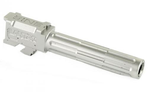 LanTac USA LLC 9INE, Barrel, 9MM, Stainless, 1:10, Fluted, Fits Glock 19 01-GB-G19-NTH-SS