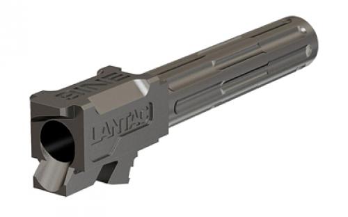 LanTac USA LLC 9INE, Barrel, 9MM, Stainless, 1:10, Fluted, Fits Glock 19 01-GB-G19-NTH-SS