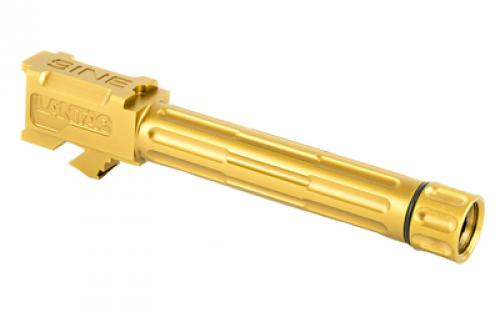LanTac USA LLC 9INE, Barrel, Bronze, Threaded Barrel, 1:10, Fluted, Fits Glock 19 01-GB-G19-TH-BRNZ