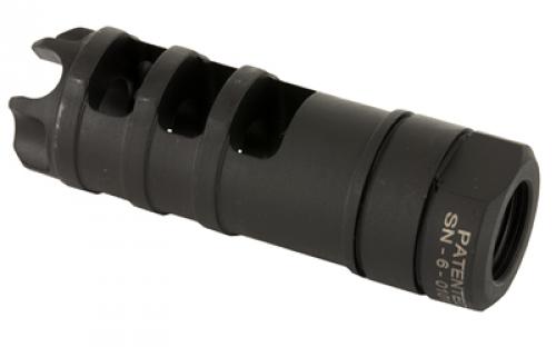 LanTac USA LLC Dragon, Muzzle Brake, 9MM, Black Nitride Finish, Hardened Milspec Steel, 1/2x28 Thread Pitch DGN9MMD