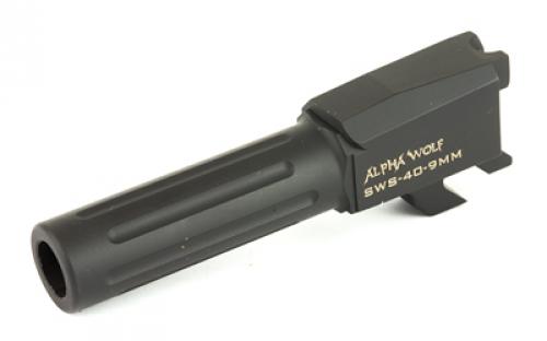 Lone Wolf Distributors AlphaWolf 40-9 Conversion Barrel, 9MM, 3.9, Salt Bath Nitride Finish, Fits S&W M&P Shield, DOES NOT FIT CA COMPLIANT MODELS AW-SWS409N