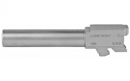 Lone Wolf Distributors AlphaWolf Barrel, 9MM, 4.02, Matte Stainless Steel Finish, Fits Glock 19 LWD-19N