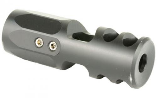 Lancer Brake, Tunable Brake/Compensator, Black Nitrided Steel, 5/8 x 24 TPI, 308 Win LNC-308-BK