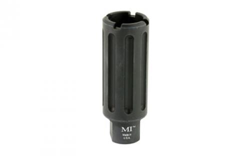 Midwest Industries Blast Can, 5/8X24 TPI, For .30 Caliber Rifles, Overall Length 3.375, Includes Crush Washer, Black Hardcoat Anodized 6061 Aluminum MI-BC762