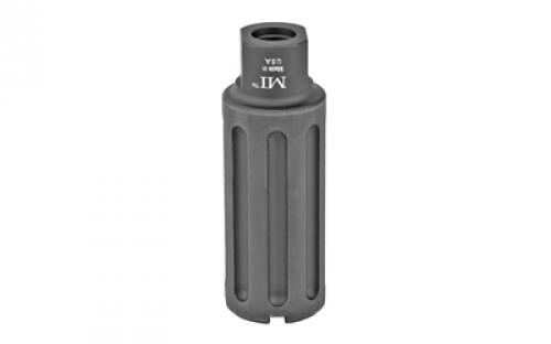 Midwest Industries Blast Can, Blast Diverter, 9MM, 1/2-36 Thread, Aluminum, Black Anodized Finish, 3.375" Length, 1.2" Diameter, 3.2 oz MI-BC9