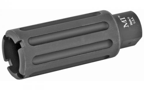 Midwest Industries Blast Can, Blast Diverter, 9MM, 1/2-36 Thread, Aluminum, Black Anodized Finish, 3.375" Length, 1.2" Diameter, 3.2 oz MI-BC9