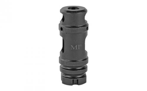 Midwest Industries AK .30 Cal Two Chamber Muzzle Brake, Black Phosphate Finish, M14 x 1.0 LH, .30 Caliber, For AK MI-MB6