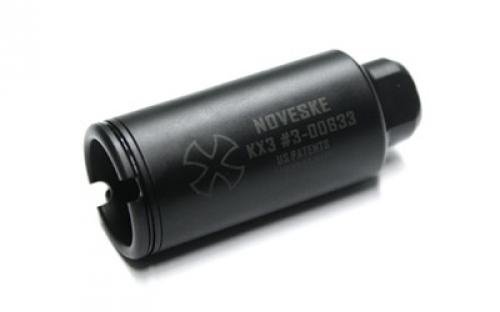 Noveske KX3 Flash Suppressor, 556NATO, 1/2X28, Fits AR Rifles, Black Finish 5000517