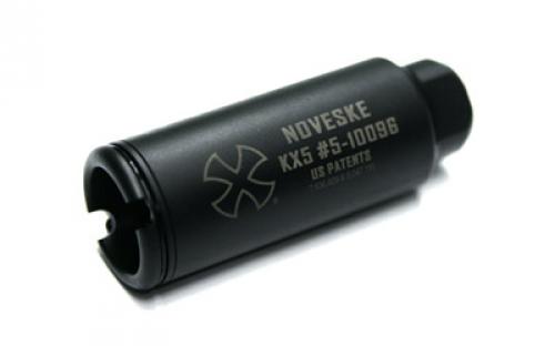 Noveske KX5 Flash Suppressor, 556NATO, 1/2X28, Fits AR Rifles, Black Finish 5000519