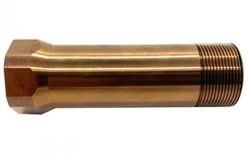 Otter Creek Labs OPS/AE Midway Adapter, 1/2X28, For Use with Ops Inc 12 Model, AEM5 and OCM5 Suppressors, Raw Heat Treat Finish, Gold OCL-501