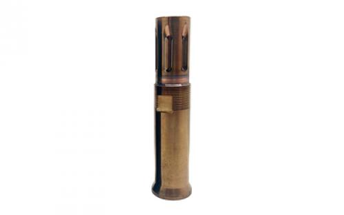 Otter Creek Labs OPS/AE Flash Hider, For Use with Ops Inc 12 Model, AEM5 and OCM5 Suppressors, Raw Heat Treat Finish, Gold OCL-602