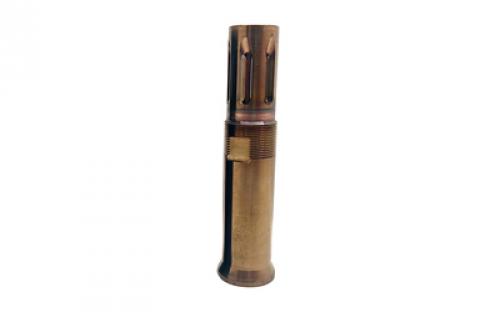 Otter Creek Labs Over The Barrel Flash Hider, 1/2X28, For Use with Ops Inc 12 Model, AEM5 and OCM5 Suppressors, Raw Heat Treat Finish, Gold OCL-802