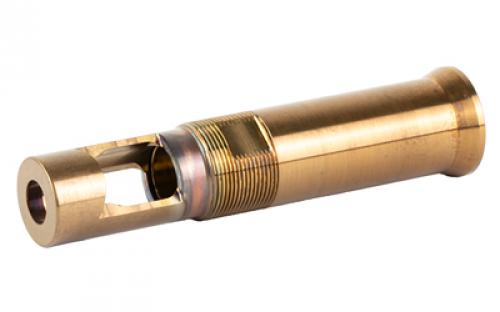 Otter Creek Labs Over the Barrel Muzzle Brake, 1/2X28", For Use with Ops Inc 12 Model, AEM5 and OCM5 Suppressors, Raw Heat Treat Finish, Gold OCL-804
