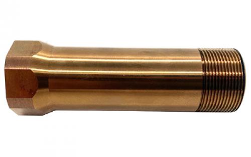 Otter Creek Labs OPS/AE Over The Barrel Adapter, 1/2X28, For Use with Ops Inc 12 Model, AEM5 and OCM5 Suppressors, Raw Heat Treat Finish, Gold OCL-901