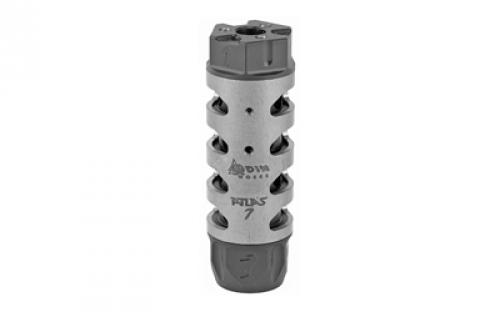 Odin Works Atlas 7, Muzzle Brake, For .30 Cal or 7.62MM Calibers, 5/8-24 Threaded, Stainless Steel MB-ATLAS-7