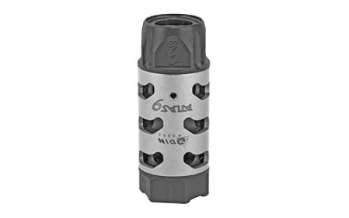 Odin Works Atlas 9, Muzzle Brake, 9MM, 1/2-28 Threaded, Stainless Steel MB-ATLAS-9-28