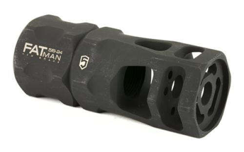 Phase 5 Weapon Systems FATman Hex Brake, 5/8 x 24 RH, Parkerized Finish, 308WIN/762NATO/300BLK FATman-5/8-24