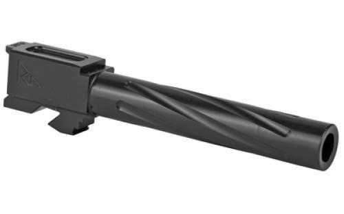 Rival Arms Match Grade Drop-In Barrel, V1, For Gen 3/4 Glock 17, 9MM, 1:10" Twist, Black Physical Vapor Deposition (PVD) Finish RA-RA20G101A