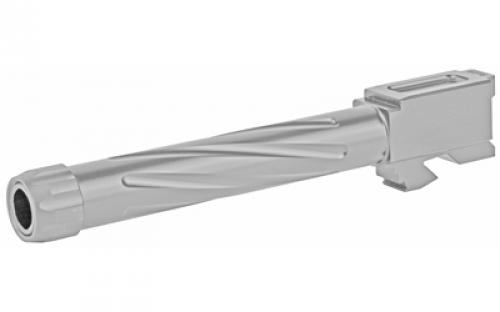 Rival Arms Match Grade Drop-In Threaded Barrel, V1, For Gen 3/4 Glock 17, 9MM, 1:10 Twist, Threaded 1/2x24, Stainless Black Physical Vapor Deposition (PVD) Finish RA-RA20G102D