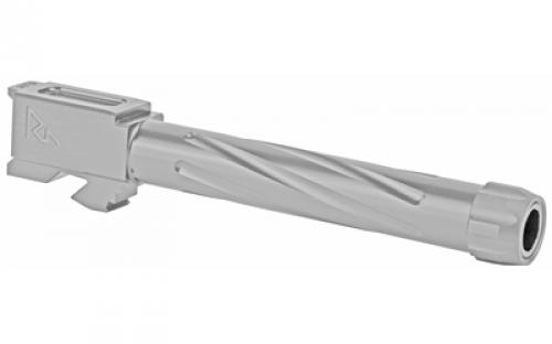 Rival Arms Match Grade Drop-In Threaded Barrel, V1, For Gen 3/4 Glock 17, 9MM, 1:10" Twist, Threaded 1/2x24, Stainless Black Physical Vapor Deposition (PVD) Finish RA-RA20G102D