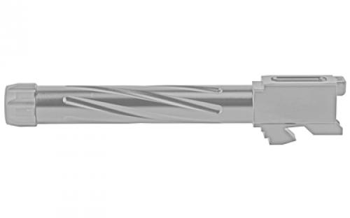 Rival Arms Match Grade Drop-In Threaded Barrel, V1, For Gen 3/4 Glock 17, 9MM, 1:10" Twist, Threaded 1/2x24, Stainless Black Physical Vapor Deposition (PVD) Finish RA-RA20G102D