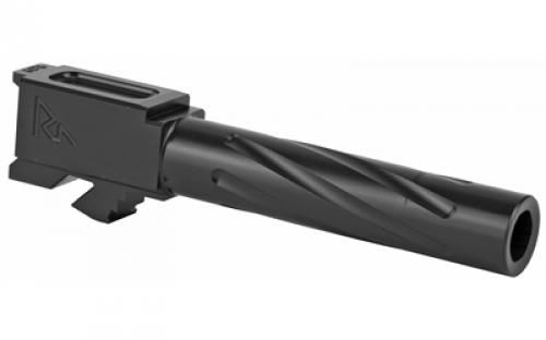 Rival Arms Match Grade Drop-In Barrel, V1, For Gen 3/4 Glock 19, 9MM, 1:10" twist, Black Physical Vapor Deposition (PVD) Finish RA-RA20G201A