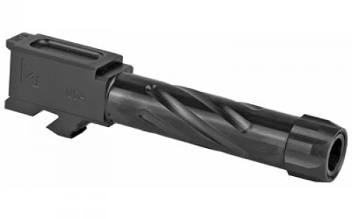 Rival Arms Match Grade Drop-In Threaded Barrel, V1, For Glock 26 Gen3/Gen4, 9MM, 1:10 Twist, Threaded 1/2x24, Black Physical Vapor Deposition (PVD) Finish RA-RA20G602A