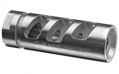 Rise Armament Compensator, .223/5.56, Silver Finish, 1/2X28 RA-701-223-SLVR