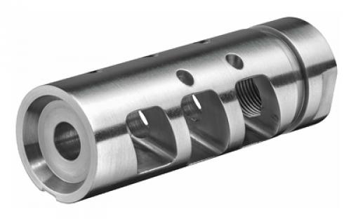 Rise Armament Compensator, .223/5.56, Silver Finish, 1/2X28 RA-701-223-SLVR